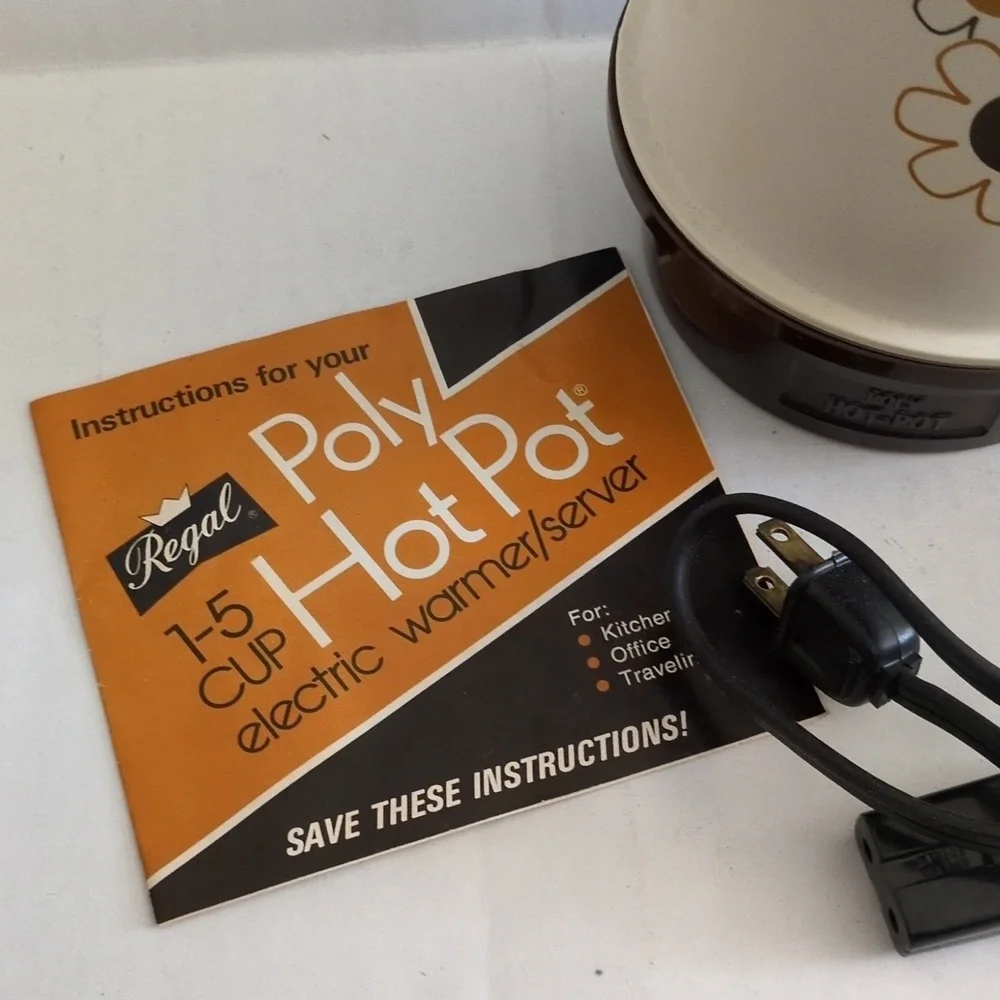 Regal Poly Hot-Pot 5 cup Daisies Electric Kettle